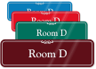 Room Letter D ShowCase Wall Sign