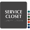 Service Closet ADA TactileTouch™ Sign with Braille