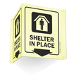 Shelter In Place Projecting Glow Sign