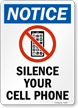 Silence Your Cell Phone Sign