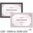 LED Light Box Sign Single Sided Wall Mount Snap Frame - Ultra-Thin 19mm