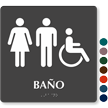 Bano Spanish Braille Restroom Sign