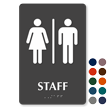 Staff TactileTouch Braille Restroom Sign