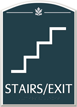 Stairs Braille Contour Regulatory Sign
