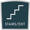 Stairs Exit Apex Regulatory Sign