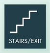 Stairs Exit Metro Regulatory Sign