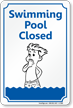 Swimming Pool Closed Sign