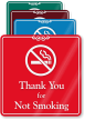 Thank You For Not Smoking ShowCase Wall Sign