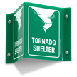 Tornado Shelter Projecting Sign