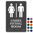 Unisex Fitting Room Braille Sign