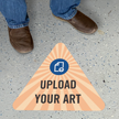 Upload Your Own Art Custom Triangle SlipSafe Floor Sign