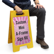 Upload Your Own Design Custom Mini A Frame Floor Sign