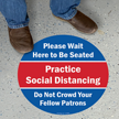 Practice Social Distancing Floor Sign