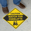Caution   Watch for Forklifts with Clipart