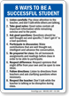 Ways To Be Successful Student Sign