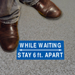 Keep 6ft Apart Floor Sign