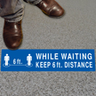 Social Distancing Floor Sign