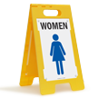 Women W/Graphic Fold Ups® Floor Sign