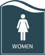 Pacific   Women Restroom Sign