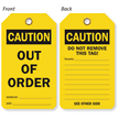 Out Of Order Double Sided Tag