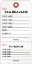 Custom Tag, Perforated 2 Part