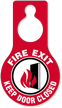 Fire Exit Keep Door Closed Hang Tag