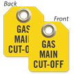 Gas Main Cut Off Mini Tag