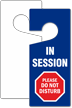 In Session Please Do Not Disturb Door Tag