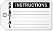 Instructions Plastic Vinyl Inspection Tag