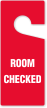 Room Checked Door Hanger Tag