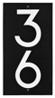 Floating Stand Off 2 Number Vertical Sign With Modern Font