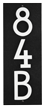 Floating Stand Off 3 Number Vertical Sign With Modern Font