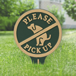 Please Pick Up No Poop Dog Petite Lawn Stake Sign