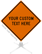 Custom Orange Roll-Up Sign