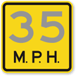 Custom Mph - Traffic Sign