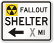 Fallout Shelter Left Arrow - Traffic Sign