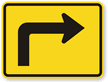 Right Directional Arrow Sharp Turn Symbol Sign