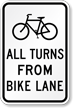 Bicycle All Turns from Bike Lane