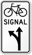 Bicycle Signal Optional Movement (Left and Thru)