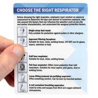 Bi-Fold Choose The Right Respirator with Graphic 