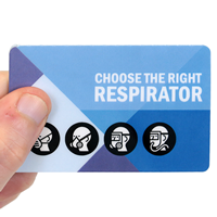 Choose The Right Respirator with Graphic Fold - Over Safety Wallet Card
