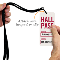 Hall Pass Tag For School