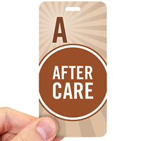After Care Polka Dot Design Pass Backpack Tags