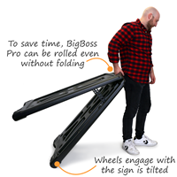 Sidewalk advertising frame