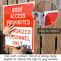 Attach a coroplast sign to a wall