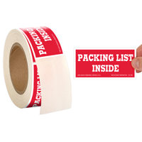 Packing List Inside (Paper Labels)