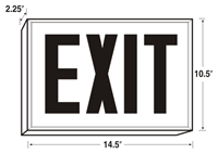 New York-Approved Steel LED Exit Signs