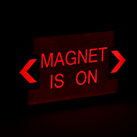 Magnet is On,LED Exit Sign