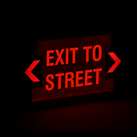 LED Exit Sign with Punch-Out Arrows