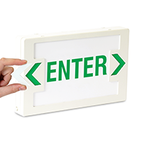 LED Exit Enter Sign with Punch-Out Arrows